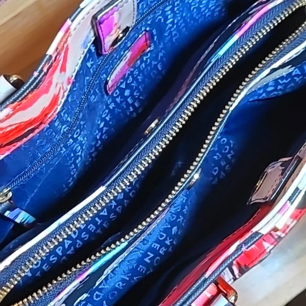Kate Spade Watercolor Purse, Like New!
